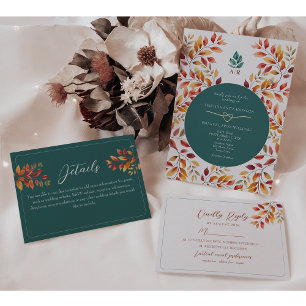 Boho Fall Wedding Menu