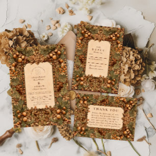 Golden Oak Forest Wedding Save The Date