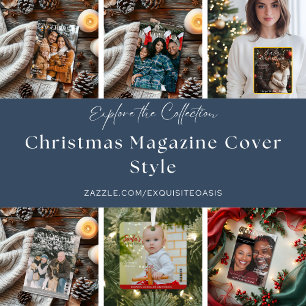 Christmas Retirement Magazine Cover Metal Tree Decoration