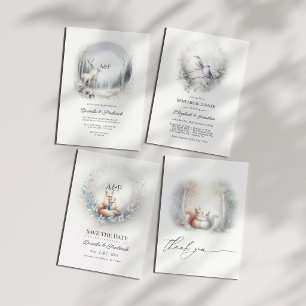 Enchanted Forest Nightingales Rehearsal Dinner Invitation
