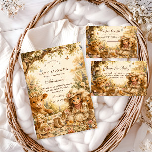 Rustic Girl Western Boho Books for Baby Enclosure Card