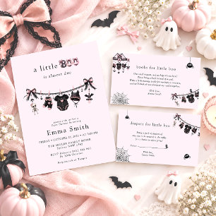 Baby Clothesline Baby Shower Books for Baby Ticket Enclosure Card