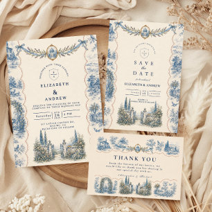 Romantic Rustic Country Wedding RSVP Card