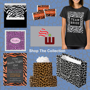 Leopard print paper cups
