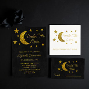 Under The Stars Birthday Place Card