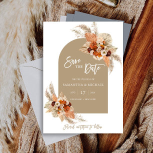 Burnt orange copper beige burgundy we still do invitation