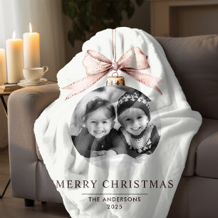 "Personalised Merry Christmas Ornament with Photo 