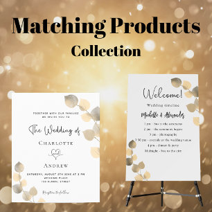 Eucalyptus fall woodland golden wedding