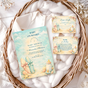Little Surfer Baby Shower Invitation