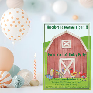 Farm Barn Birthday Party Paper Plate