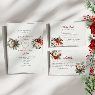Christmas Floral Table Number