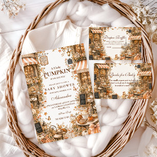 Harvest Pumpkin Spice Baby Shower Invitation