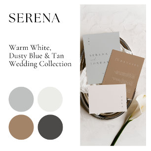 Elegant Minimalist Ivory Wedding Invitation