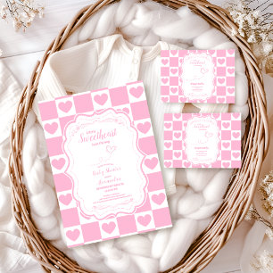 Pink Sweetheart Valentine's Day Baby Shower Invitation