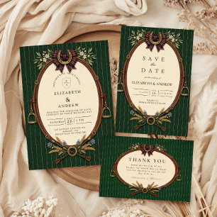 Timeless Equestrian Estate Wedding Enclosure Card