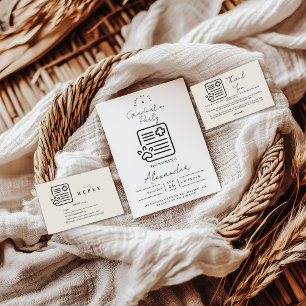  Photo Vet Med Paw Syringe Graduation Party Announcement