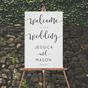 Rustic Script Wedding Invitation