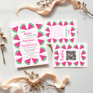 Sweet Watermelon Baby Shower Invitation