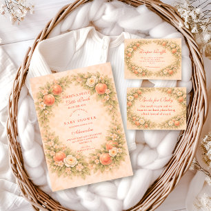Sweet Peach Orchard Baby Shower Invitation
