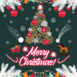 Evergreen Joy of Christmas Holiday Card