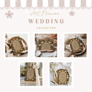 Vintage Botanical Autumn Wedding Invitation