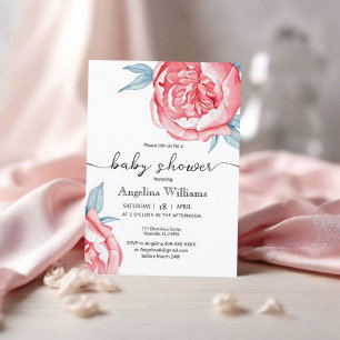 Baby shower Sticker Peonies