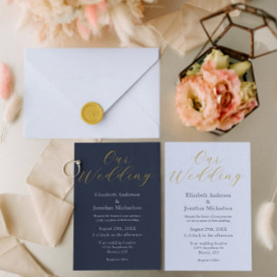 Opulent Blue Wedding Save The Date