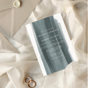 Modern Abstract Formal Wedding   Invitation