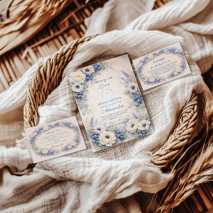 Blueberry Cottage Garden Bridal Shower Invitation