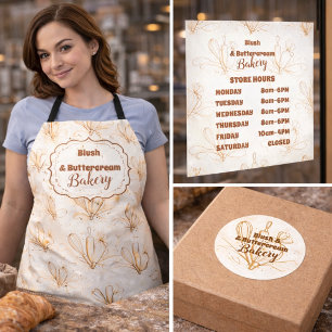 Elegant Pastel Bakery Branding Napkin