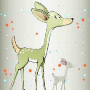 Christmas Celebration Green Deers Holidays Cute Doormat