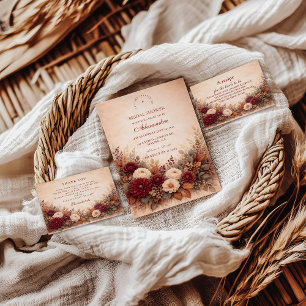 Elegant Autumn Garden Bridal Shower Napkin