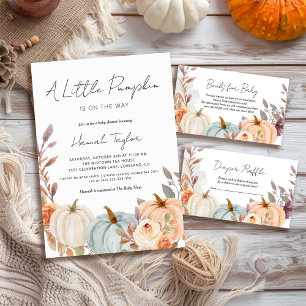 Fall Baby Shower A Little Pumpkin Invitation