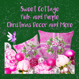 Candy Cane Purple and Pink Christmas  Wrapping Paper
