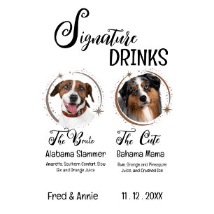 Rustic Wedding Pet Photo Dog Save The Date