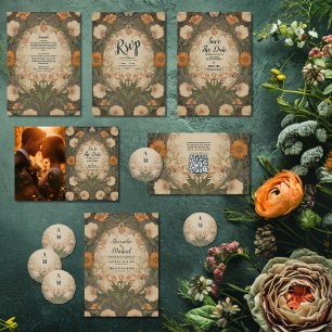 Photo Enchanted Garden Art Nouveau Wedding  Save The Date