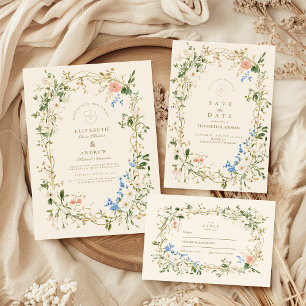 Greenery Woodland Fern Wedding Invitation