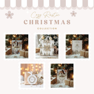Rustic Cozy Christmas Wrapping Paper