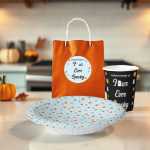 Spooky 4th Birthday Paper Plate