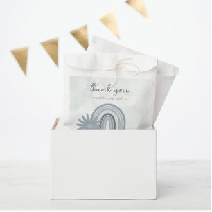 Blue Boho Baby Shower Girl Book Request Enclosure Card