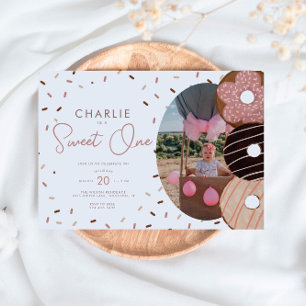 Two Sweet Doughnut 2nd - Girl's Birthday Invitation