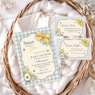 Preppy Sweet Bee  Diaper Raffle Enclosure Card