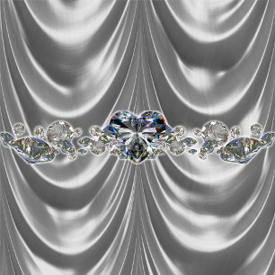 60th Wedding Anniversary Diamond Heart Cushion