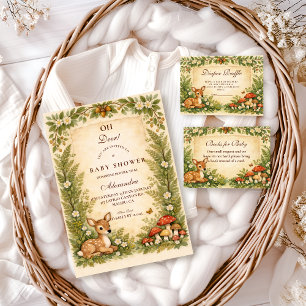 Oh Deer Woodland Diapper Raffle Enclosure Card
