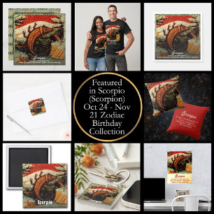 Scorpio the Scorpion Zodiac Sign Birthday T-Shirt