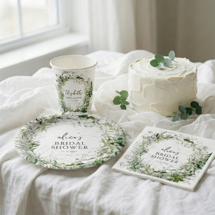 Budget Sage Greenery Bridal Shower Flyer