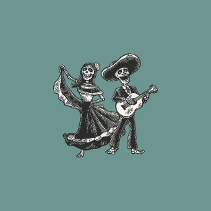 Calaveras Wedding Invitation Puzzle (Colour 3)