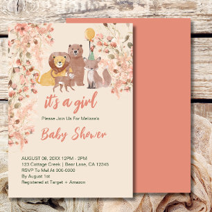 Boho Safari Blush Pink Pampas Grass Personalise Napkin
