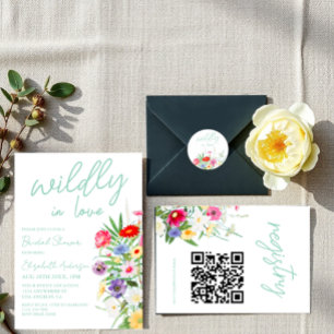 Wildly In Love Bridal Shower Invitation