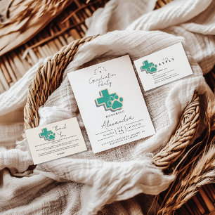  Photo Veterinary School Paw Graduation Party Announcement